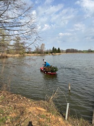 Florian und Martin im Boot