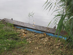 Dichtfolie am Angelplatz