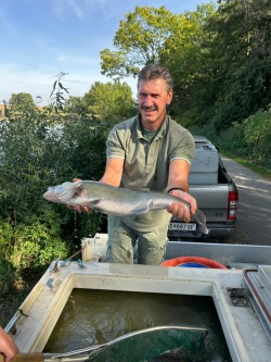 Franz mit einem Zander